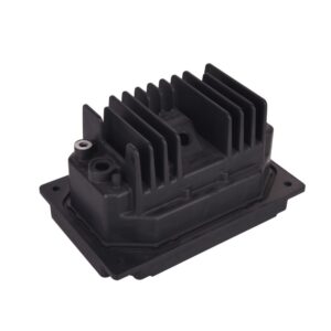 an Aluminum die casting heat sink part powder coated finish