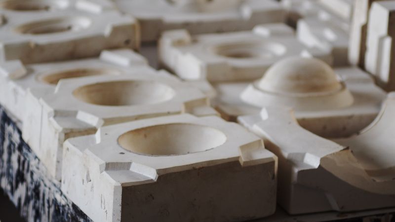 moldes de cerámica cuadrados