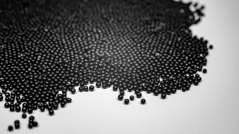 куча абразивных шариков