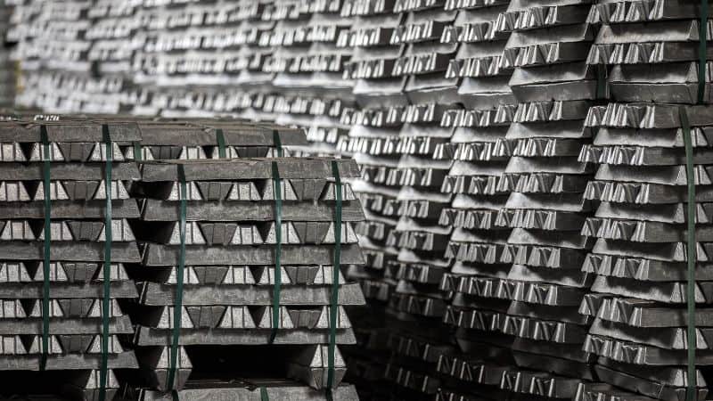 stive de lingouri de aluminiu