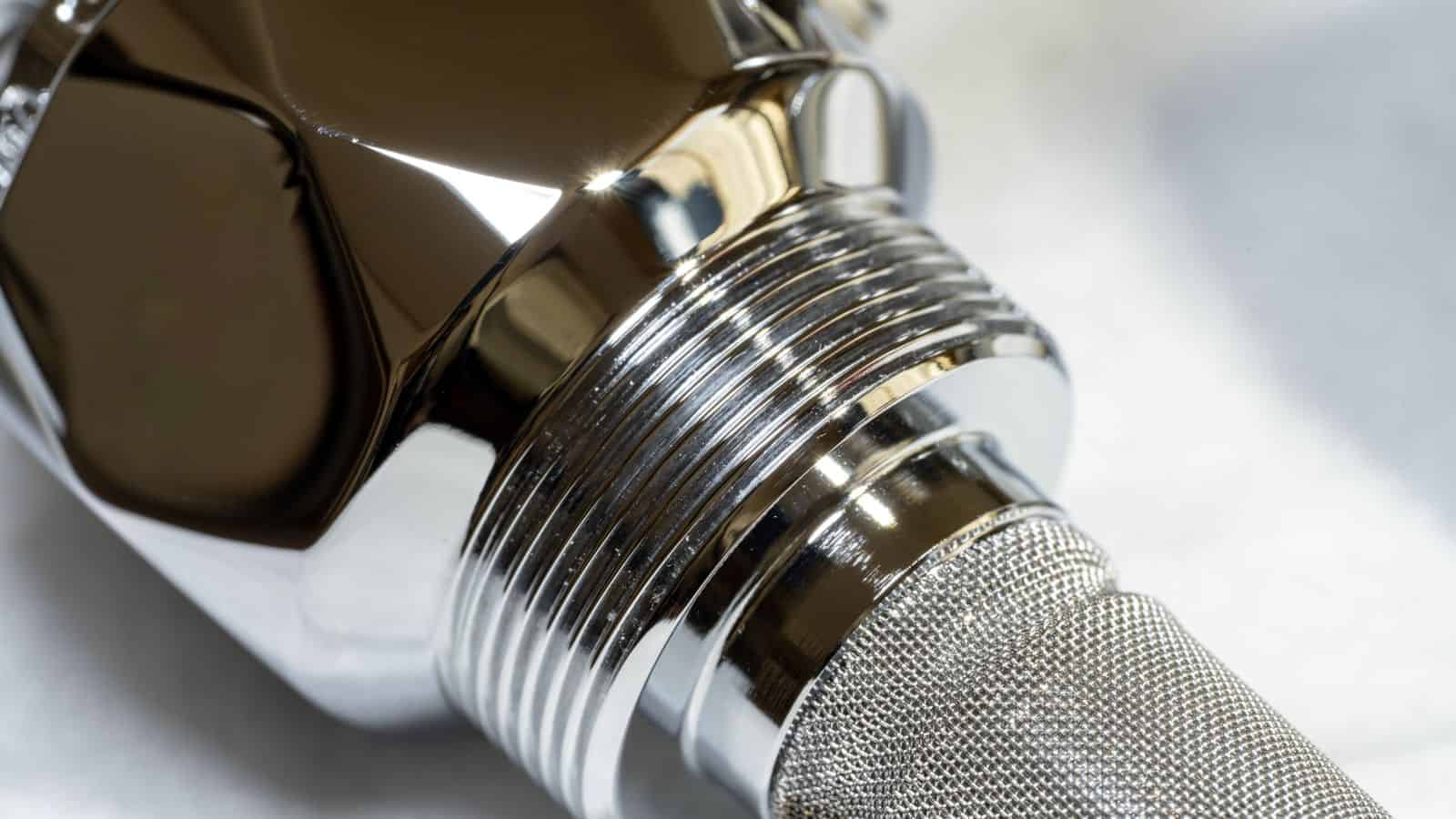 a metal part with chrome plating