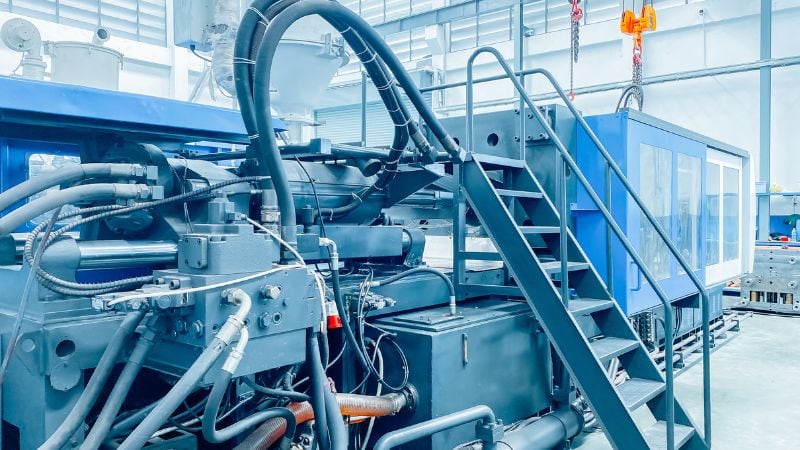 Precision industrial molding machinery for manufacturing.