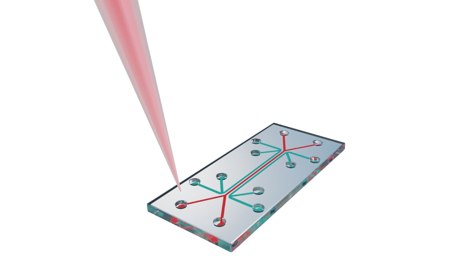 a microfluidic device made with micro injection molding