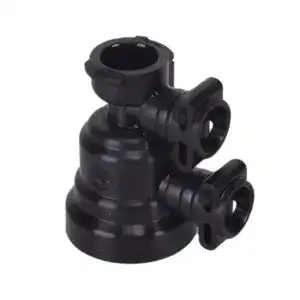 High-temperature injection mold component made of durable black material, designed for precision in high-temperature plastic injection molding processes.