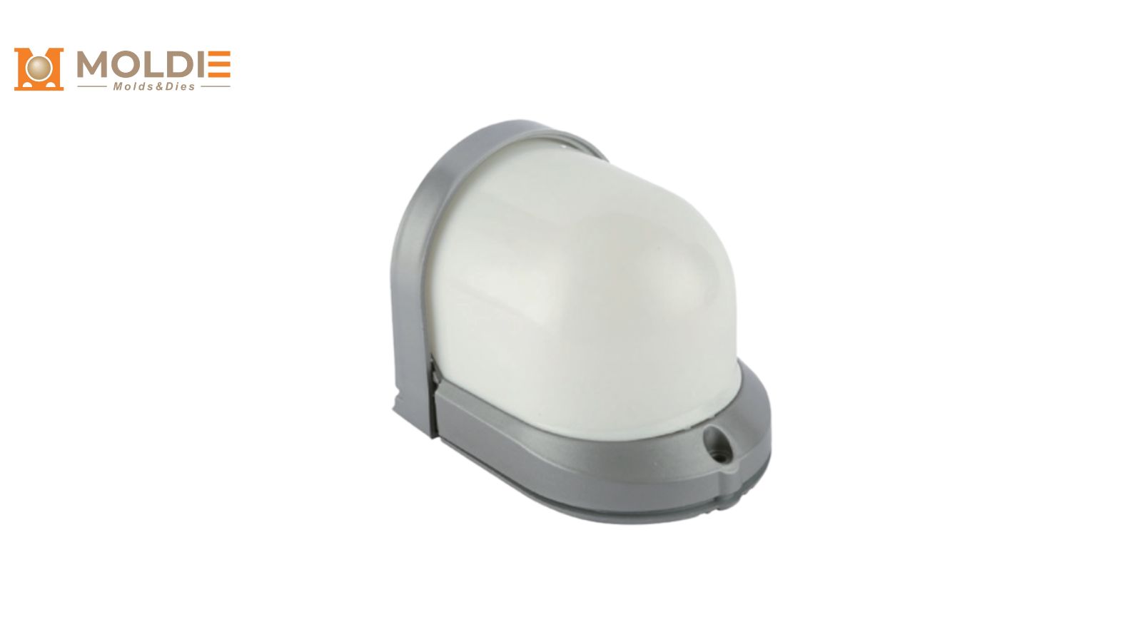 a plastic lighting component made by Moldie 5