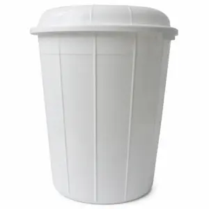 Round Ribbed Utility Bin with Lid Mould
