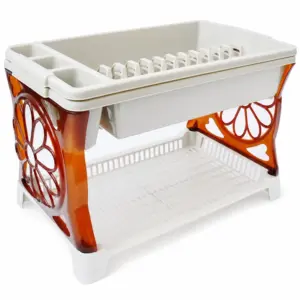 Decorative Two-Tier Dish Drainer Mould