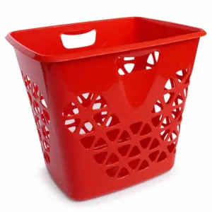 Floral-Cutout Rectangular Laundry Basket Mould