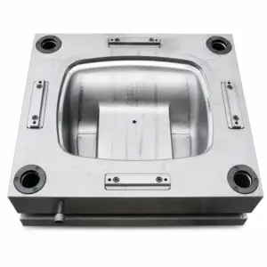 Rounded-Rectangle Waste Bin Injection Mould