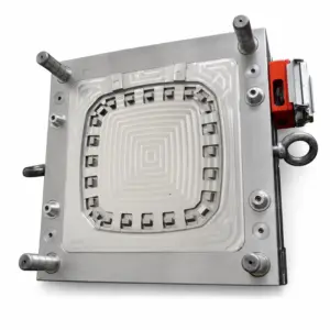 Decorative-Pattern Square Waste Bin Mould
