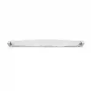 White refrigerator door handle with a sleek, modern design, mounted on a plain white background for product display.