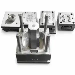 High-quality metal mold components used in manufacturing, including molds, dies, and precision-machined parts for industrial applications.